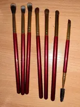 Makeup-Brushes Cosmetic-Tools-Kit Eyeshadow Blending Natural-Hair Ducare Essential 6/7PCS