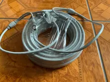 ANPWOO 5M/10M/20M/30M opcional, 2,1mm/5,5mm jack RJ45 + DC de extensión Ethernet Cable CCTV para cámaras IP sistema NVR