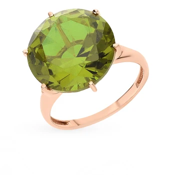 

Gold ring with sultanites sunlight sample 585