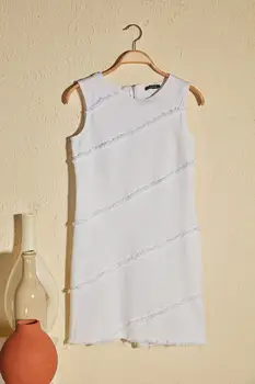 

Trendyol Tassels Mini Denim Dress TWOSS20EL2719