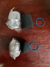 Repuesto de cabezal de parrilla de micrófono de malla de acero azul, accesorio de piezas de bricolaje, BETA 87A