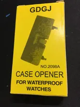 Llave para Mesa de dos garras, cubierta trasera de reloj, herramienta de apertura, removedor Rectangular ajustable, Kit de reparación de reloj, ajustador de calibre de 52mm