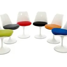 Поворотный стул белый крепкий Saarinen Подушка "тюльпан" Красный Черный Цвет выбор