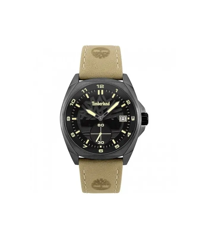 TIMBERLAND часы HUTCHINGTON 3H BLACK BEIGE TBL.15354JSU