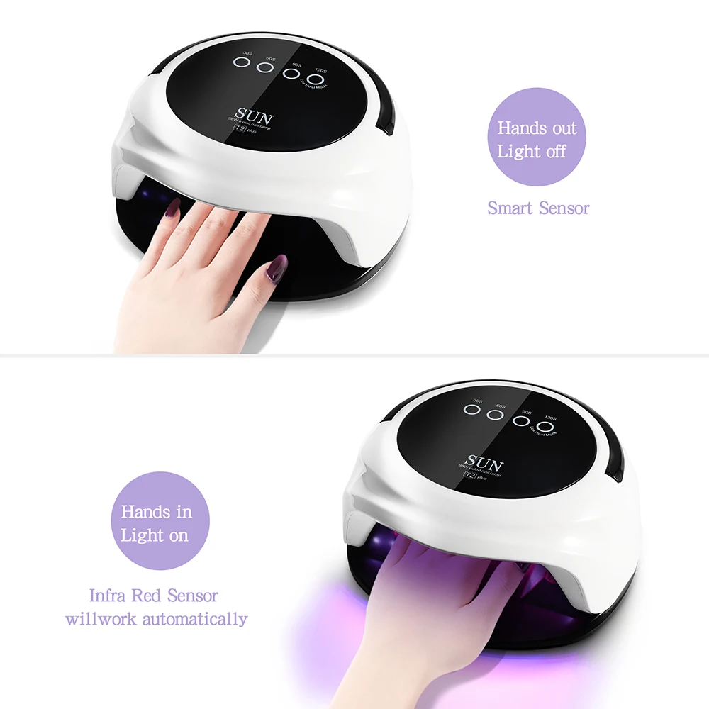 Nail Lamp 98W Newest Lamp UV for Curing All Nail Polish Led Nails Gel DryerUV 42pcs Lamp Smart Sensor Timer Manicure_voghion.com