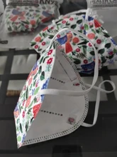 Mascarilla Facial KN95 FFP2 desechable de 5 capas, máscara personalizada de seguridad con sujeción para las orejas, protección para la boca, 25 uds.