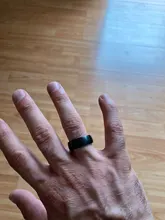 Modyle de los hombres de la moda de anillo de color negro titanio acabado mate clásico anillo de compromiso, joyería para hombre boda