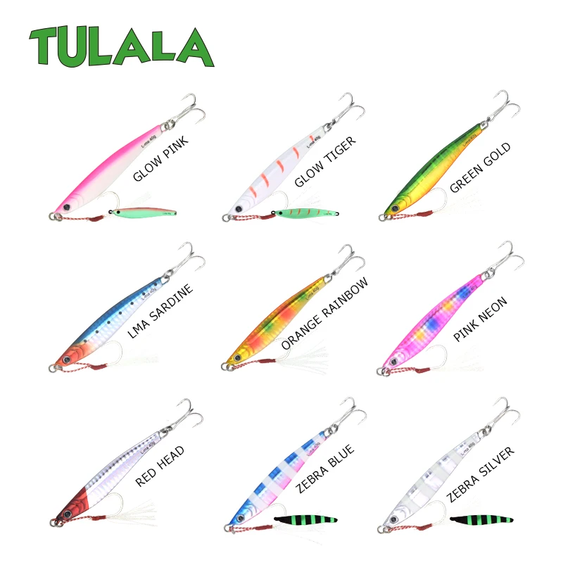 Tulala литой металл 40 г джиговая блесна, шкура, литье свинца, рыбы, SeaBass, рыбалка на щуку Приманка снасти, вобберы, жесткие приманки