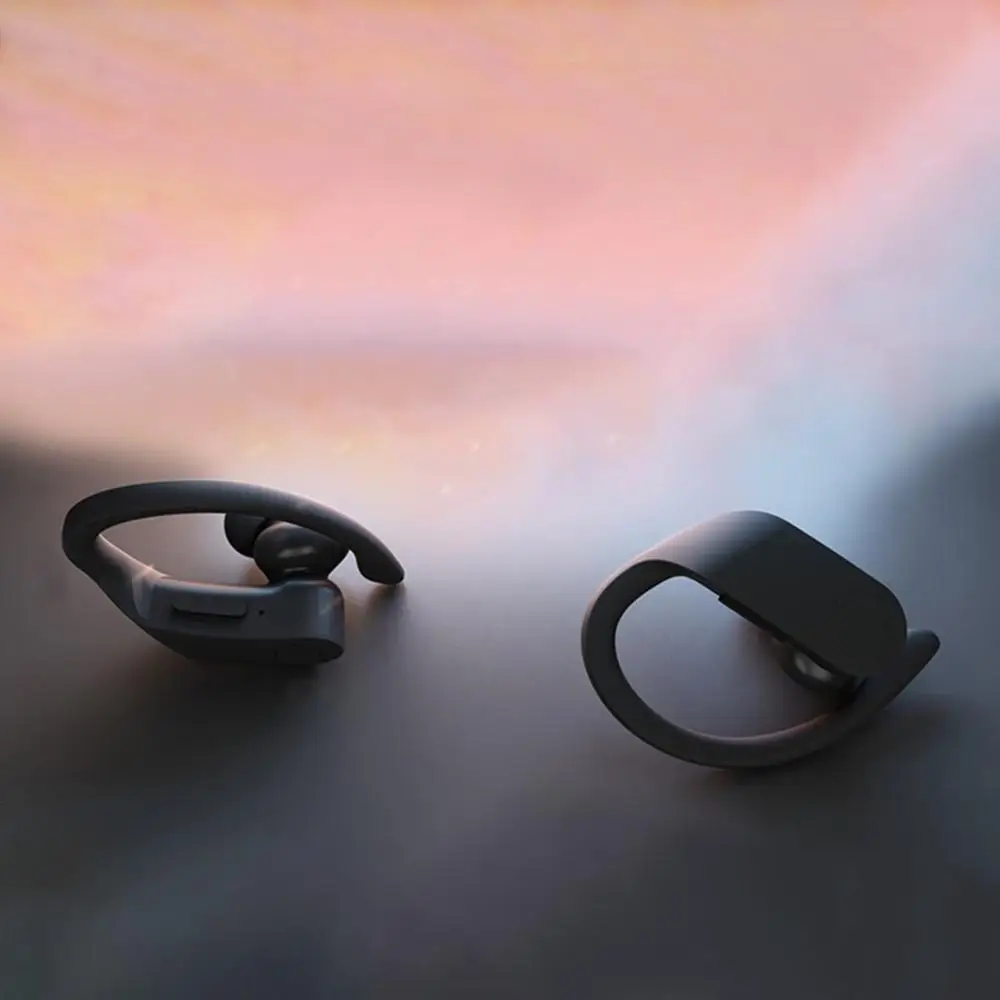 B10 TWS Bluetooth 5 0 Earphone Ear Hook Sport Wireless Headset With Mic Waterproof Noise Cancelling Headphone