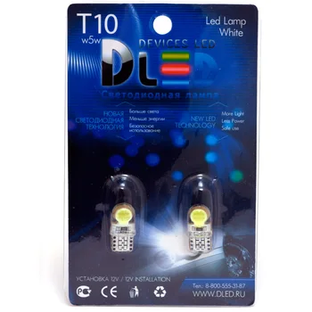 

1pcs LED Car Lamp T10 - W5W - 2 HP 1W