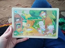 Rompecabezas de madera de 24 rebanadas para niños y adultos, juguetes educativos de madera para aprendizaje, juegos educativos de ensamblaje ambiental