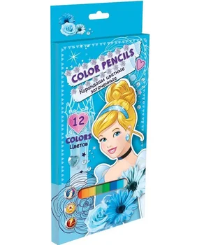 

Карандаши 12цв Принцессы