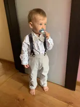 Trajes de bebé, ropa de niño recién nacido chaleco + mameluco + sombrero ropa Formal traje pajarita del partido los niños cumpleaños vestido nuevo nacido 0- 24 M