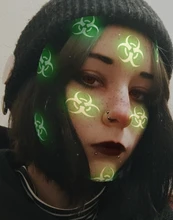 Lentillas para Cosplay de Halloween, lentes de contacto de Color avellanado, azul y rojo, 1 par (2 uds.)