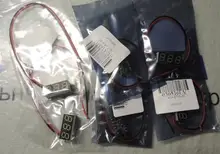 Voltímetro Digital LED para coche, Detector de voltaje, Panel de prueba, DC 0V-100V, 0,28 pulgadas, 12V, 24V, rojo, verde, azul y amarillo