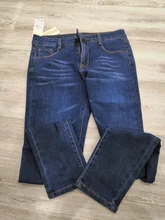 Pantalones vaqueros de cintura alta para mujer, pantalón DENIM entallado, elástico, de talla grande, para mamá, 5XL, 6XL
