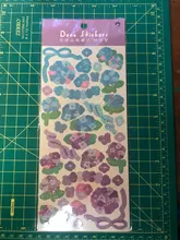 Mr. Paper-pegatinas de hoja lisa, 8 diseños, 1 unidad/bolsa, estilo Ins, Serie de lenguaje de flores, cuentas de mano creativas, Material de decoración DIY