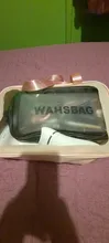 Bolsa de cosméticos de gran capacidad para mujer, estuche para maquillaje de viaje de PVC, Impermeable bolsa de cosméticos esmerilado, práctico