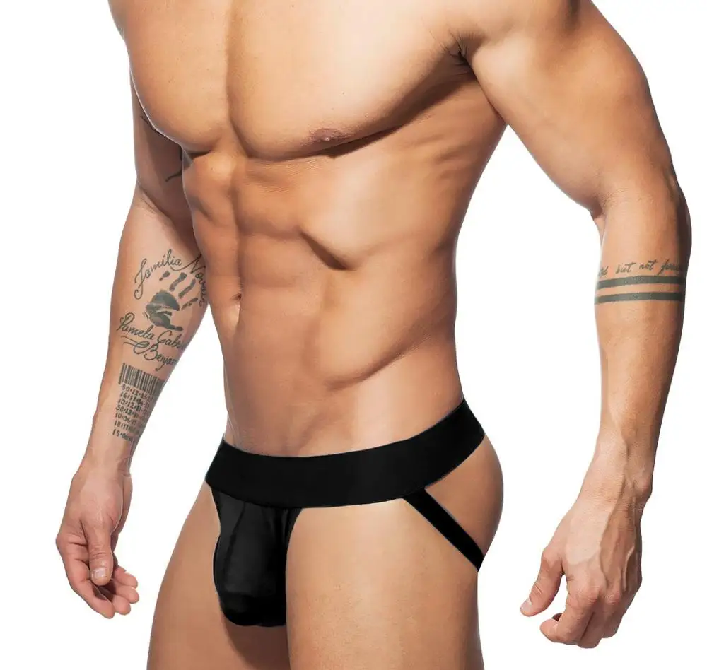 3pcs/Lot Sexy Gay Men Underwear Male Jockstrap Lingerie Penis Pouch G String Thongs Underpants Briefs Panties Jock Strap Pack