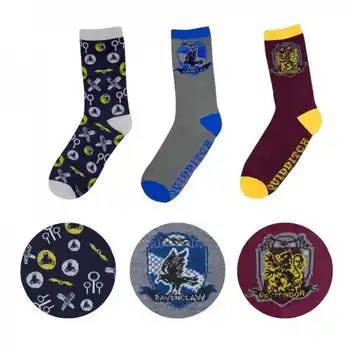 

Set 3 Golden Harry Potter Snitch socks 37-46