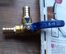 Espiga para manguera de 4mm, 6mm, 8mm, 10mm, 12mm, 14mm, 16mm y 19mm, puerto completo en L, Conector de válvula de bola de latón de tres vías para agua, aceite, aire y Gas