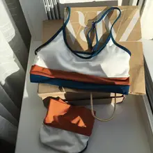 Bikini Women Swimsuit Two-Pieces High-Waist Splicing New