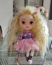 Allaosify-Peluca de cabello sintético para muñecas, Pelo Rizado BJD de 25CM x 100CM, envío gratis