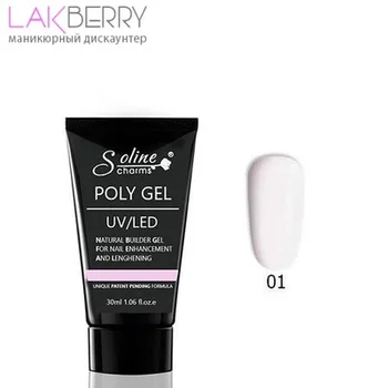 

Soline Charms, Акригель (POLYGEL) №01, Clear, 30 мл ПОЛИГЕЛЬ (Акригель)