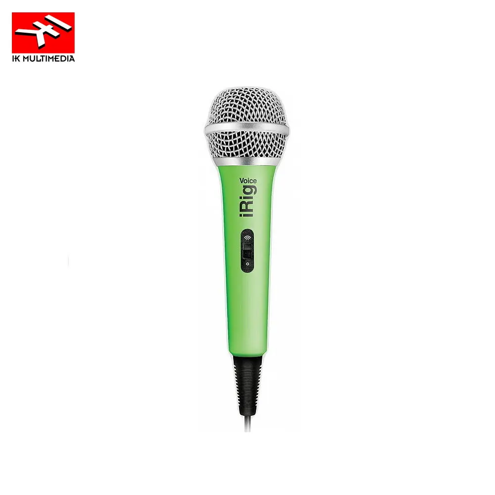 Зеленый IK Multimedia iRig Voice портативный микрофон для совместного использования со смартфонами и планшетами - Цвет: Зеленый