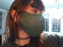 Mascarilla Vintage lavable ajustable, mascarilla facial de algodón y lino a prueba de viento, máscaras para exterior, mondkapjes wasbaar