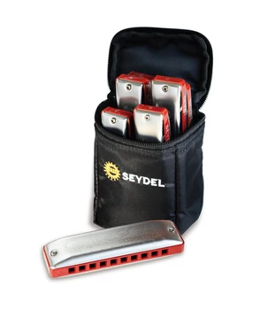 

10316_s session steel summer edition set of 6 harmonica and case, Seydel Sohne