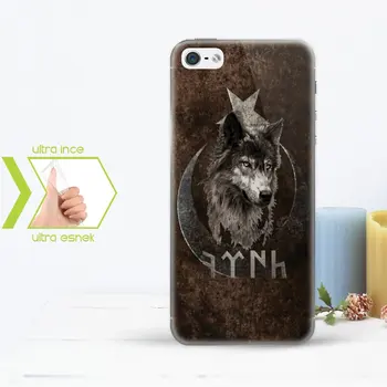 

IPhone 5-5S Slim Clear Silicone Phone Cover (Göktürkçe TURKISH Yazısı-1)