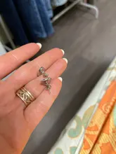 JoiasHome corazón aretes en forma para las mujeres joyería de plata 925 de moda mujer Color oro rosa pendientes de boda regalo