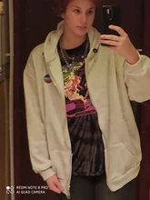 Sudadera de gran tamaño con cremallera para mujer, ropa de calle holgada de manga larga, chaqueta de estilo coreano, tops con cremallera para mujer, Sudadera con capucha negra 2020