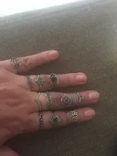 Anillo de acero inoxidable estilo hippie para mujer, sortija ajustable, estilo bohemio, hippy, serpiente, accesorio para dedo