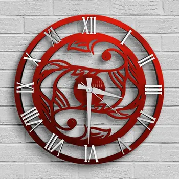 

Personalized Pisces Sign Design Wooden Wall Clock-Model A3