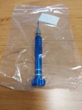 Herramienta de reparación con mango de destornillador para reloj, gafas de teléfono de 5 Bits, Kit de herramientas de reparación de relojes de alta calidad para relojero, 1 unidad