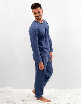 

Babelo Homewear men's pajamas-100% plain cotton pajamas-plain basic men's pajamas set-Babelo homewear