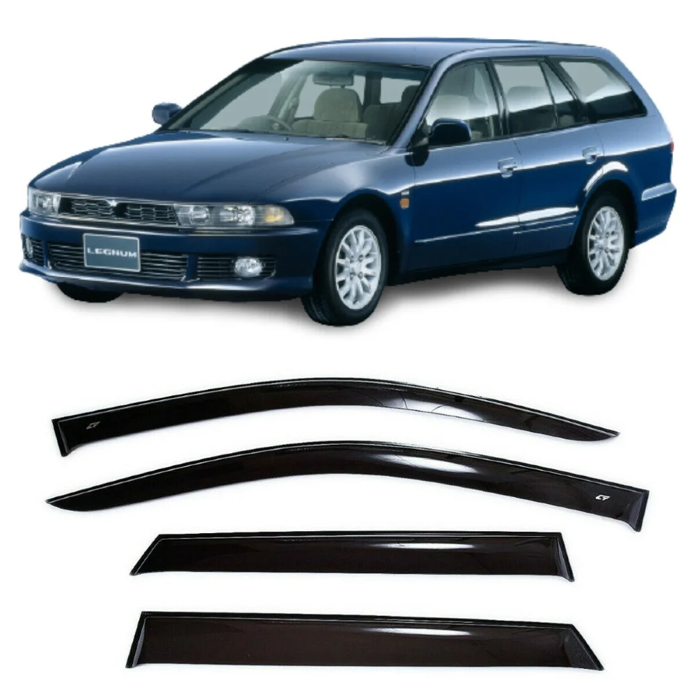 Дефлекторы окон Cobra Tuning M42996 на авто Mitsubishi Legnum 1996-2002 4 шт./комп. ветровики от дождя