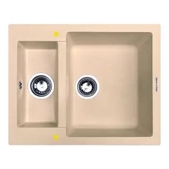 

Kitchen sink Zigmund & shtain rechteck 600.2 топленое milk beige granite