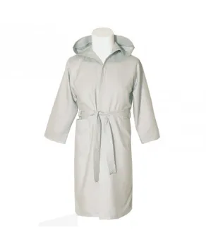 

MICROFIBER BATHROBE ADULT GRAY PEARL