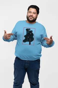 

Angemiel Wear Snake And Coolest Skeleton Blue Men 'S Sweatshirt