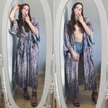 Bikini Cover-Ups Kimono Swim-Suit Beach-Wear Tunic Women Boho Carfigan Sexy Long Plus-Size