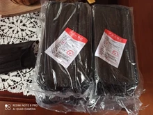 10/50/100/200 Uds máscaras desechables no tejida cara máscaras de capa de 3 capas filtro Anti polvo transpirable adultos máscara de boca negro en STOCK
