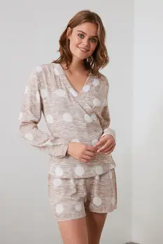 

Trendyol Polka Dot Woven Pajamas set THMAW21PT0049