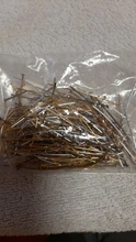 100-200 unids/bolsa 20 25 30 40 50 60 70 mm alfileres de cabeza de oro de cobre/rodio Headpins para resultados de la joyería de DIY suministros