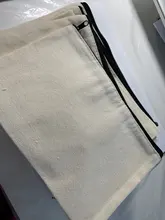 Bolsas de maquillaje de lona para 20 piezas, bolsa con cremallera, estuche para lápices, bolsas para manualidades en blanco, bolsa de cosméticos para viajes, bricolaje, escuela