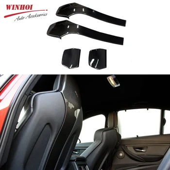 

4pcs Carbon Fiber Seat Back Cover Seatback Shell Universal for BMW M Series M3 F80 M4 F82 F83 2014-up Chair Back Patch Benches