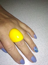 FishSheep Punk geométrico grande de resina anillos para las mujeres de gran colorido redondo acrílico brillo anillo de dedo de moda femenina joyería de fiesta