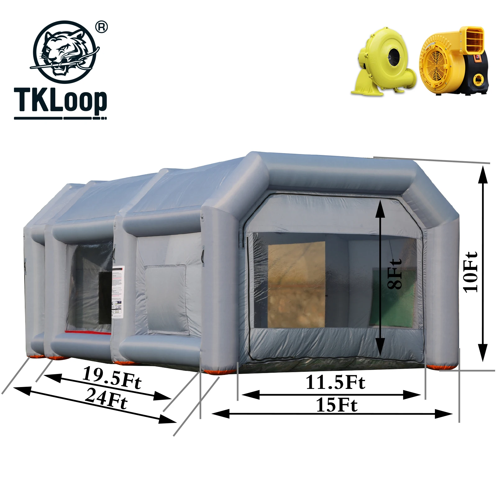 Стандартный размер портативный надувной Аэрограф TKLoop автомобильная кабина для